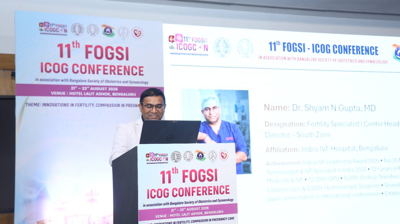 Introduced as faculty at the 11th FOGSI ICOG Conference